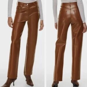Aritzia Wilfred Melina Vegan Leather Pants